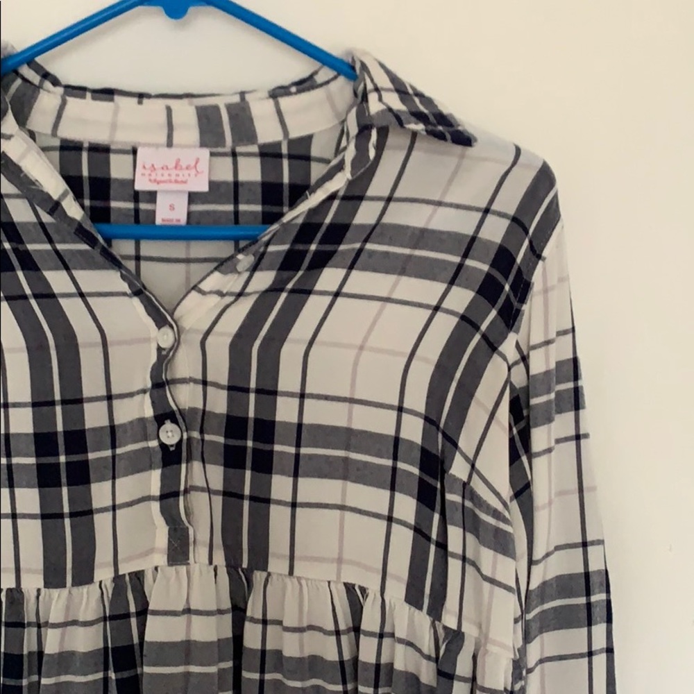 Maternity Plaid Shirt